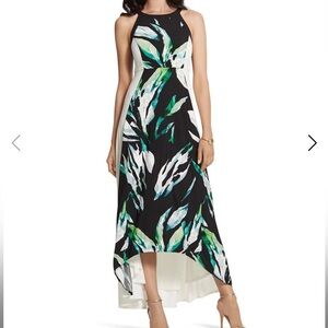 **NWT** CHICOS Elegant Black and Green Women's Dress